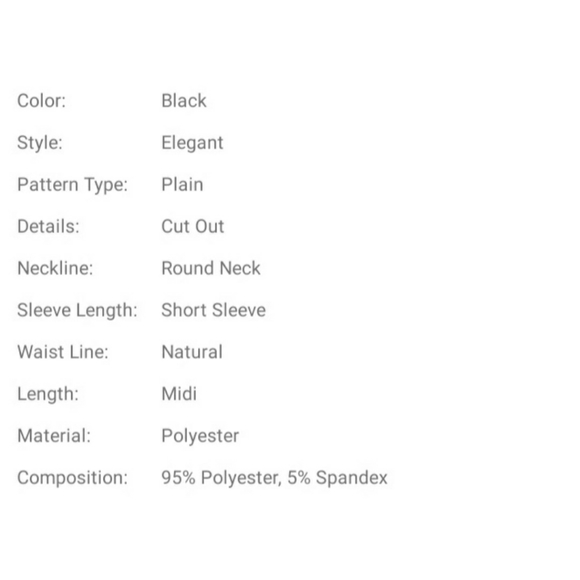 NEW Plus Elegant Little Black Dress - Picture 6 of 8